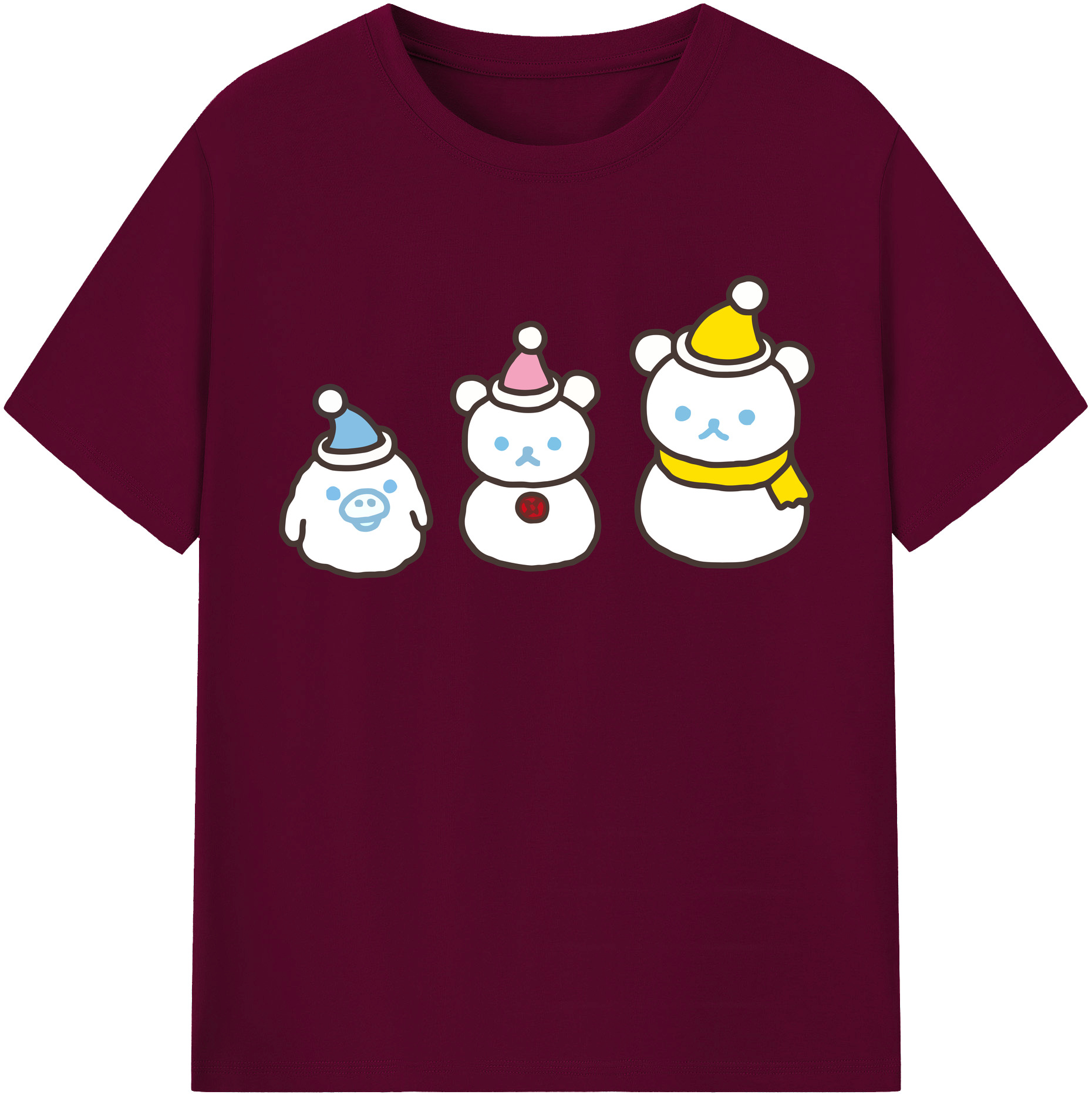 （画像用） リラックマ リラックマ キイロイトリ Rilakkuma Korilakkuma Kiiroitori レディースカジュアルプリントTシャツ（綿100％）